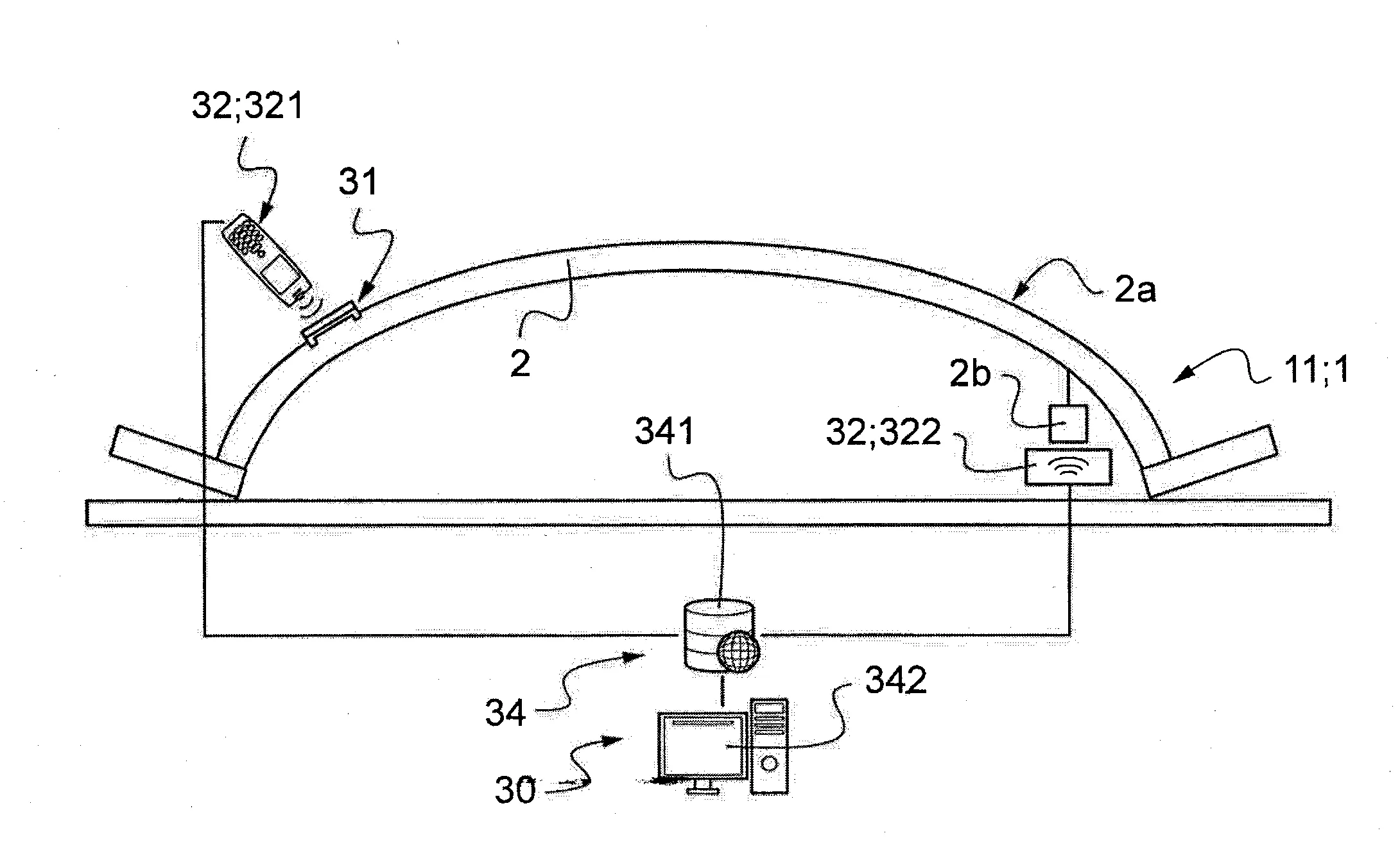Procede et installation pour la fabrication d'un element prefabrique en beton, avec tracabilite dudit element prefabrique
