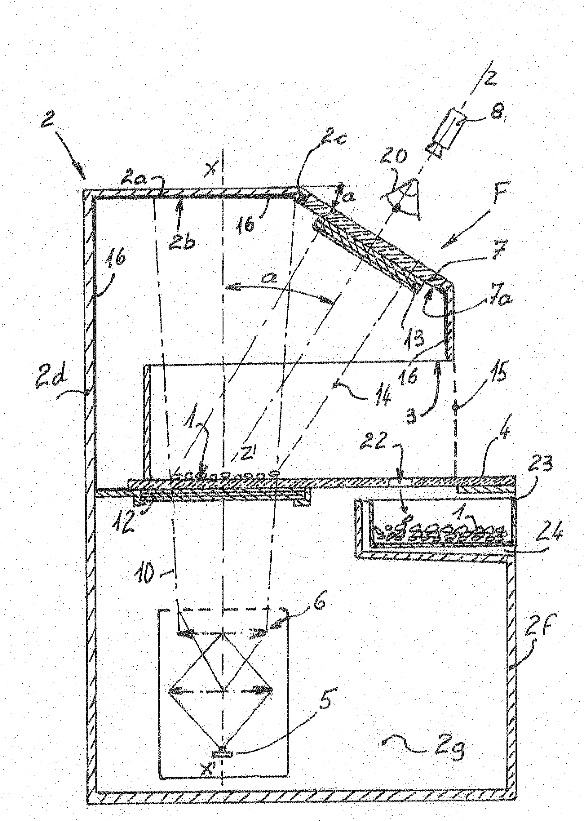 Unite d'analyse de grains non completement opaques