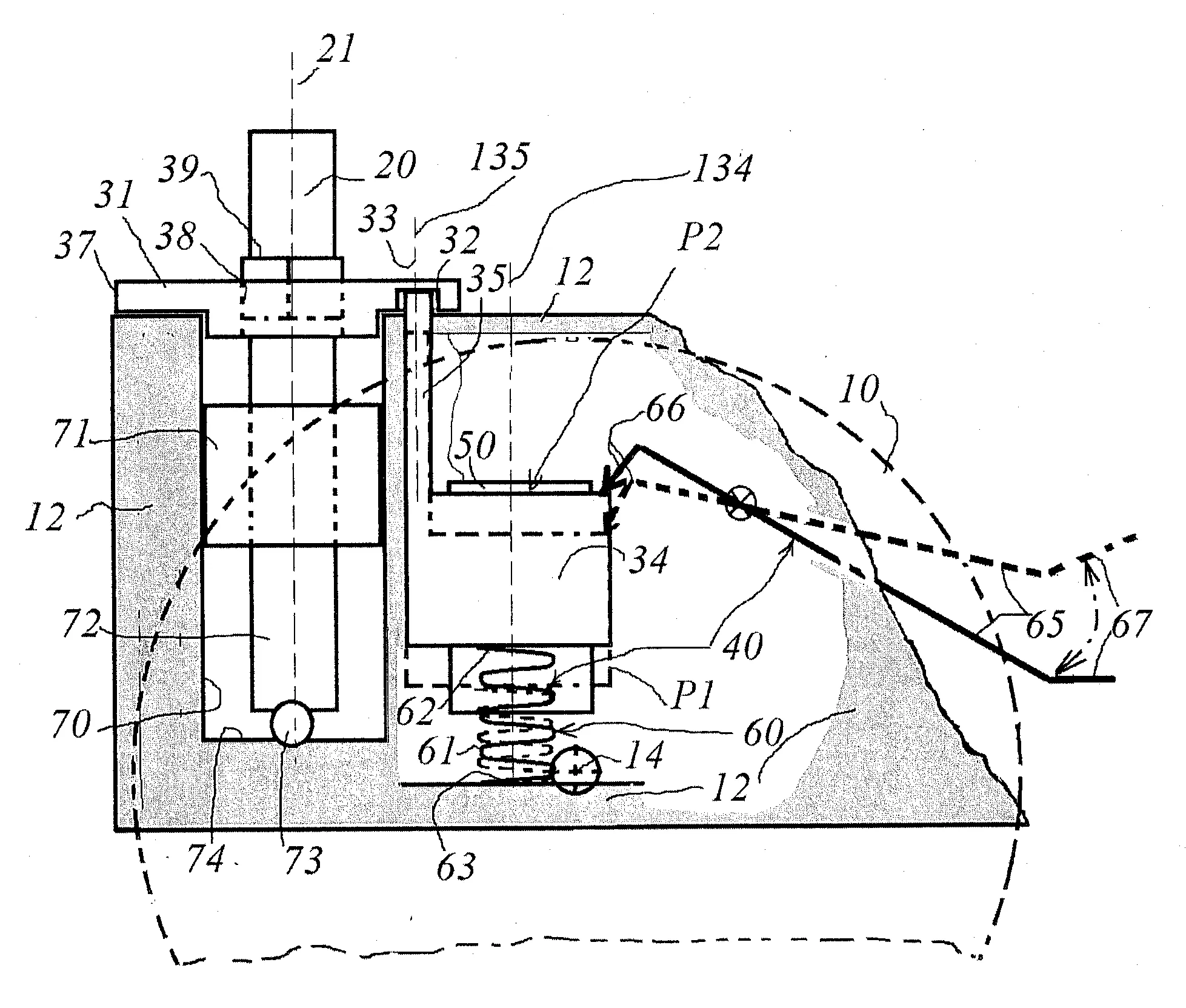 Roulette avec frein de pivot