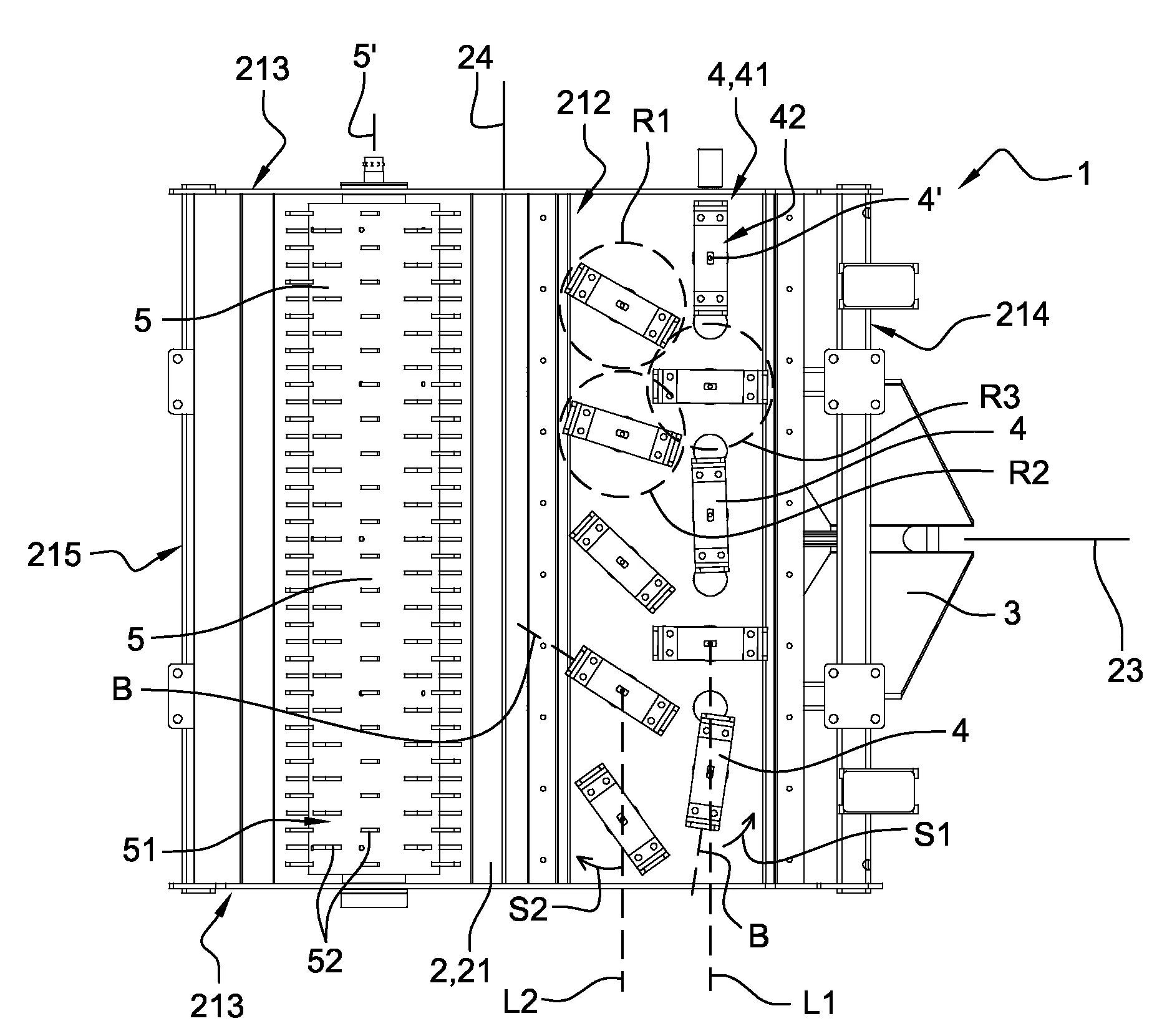 Machine agricole pour le travail du sol, du genre herse rotative
