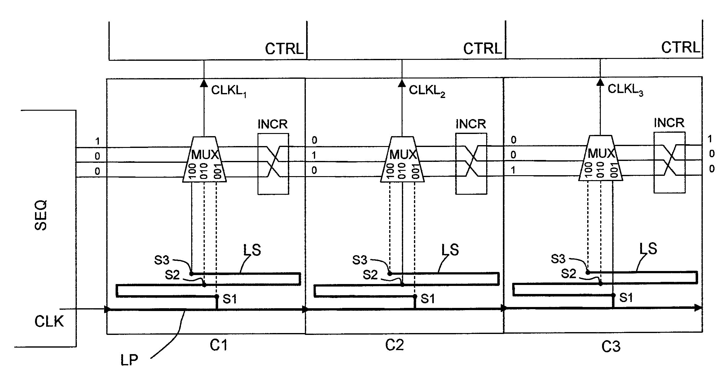 Circuit integre photorepete avec compensation des retards de propagation de signaux, notamment de signaux d'horloge