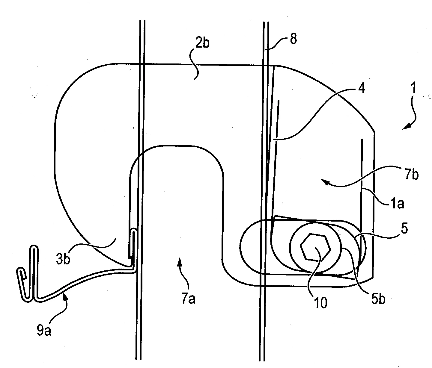 Systeme de fixation pour fixer un panneau sur un poteau