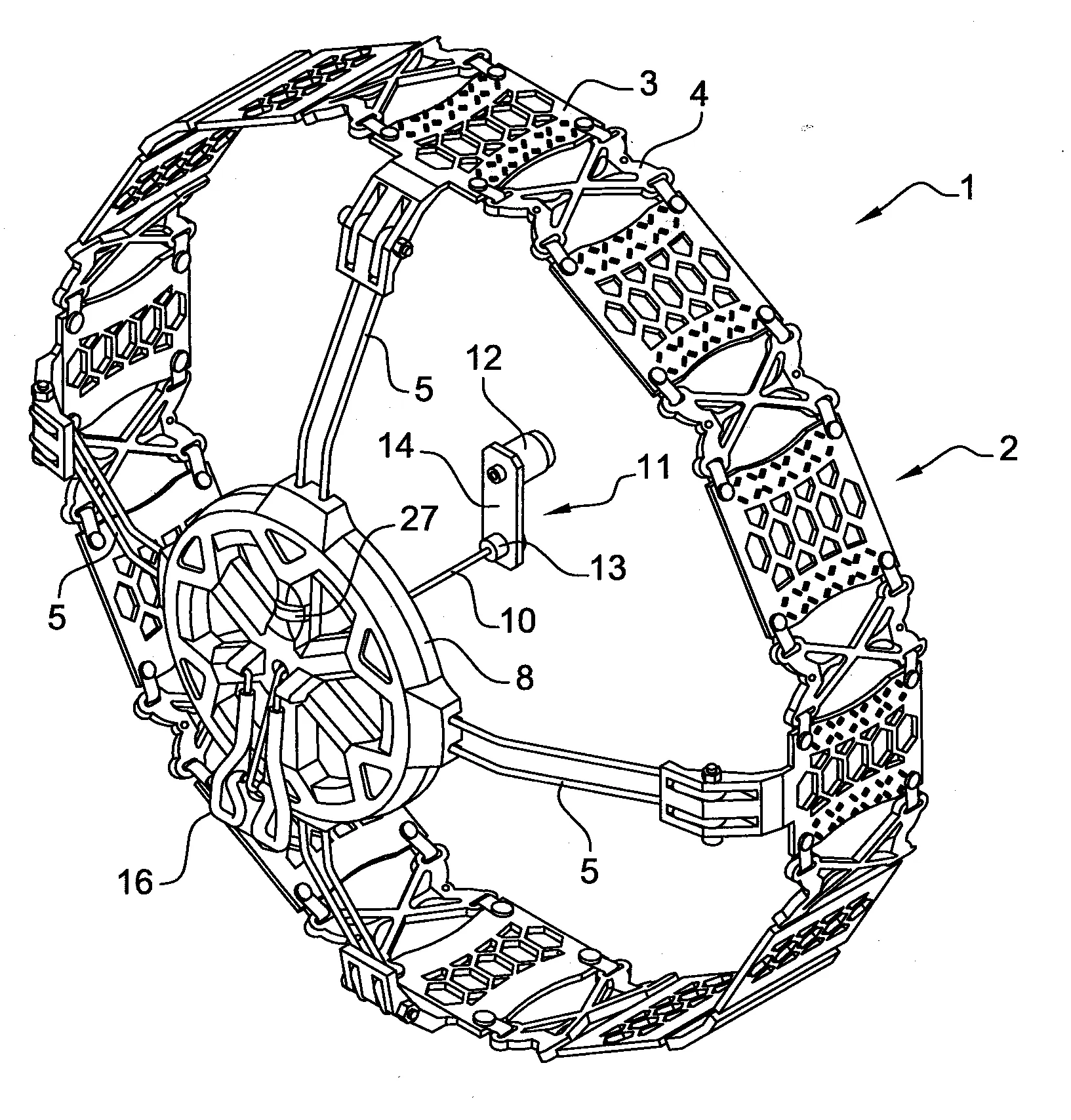 Dispositif antiderapant pour roue de vehicule automobile