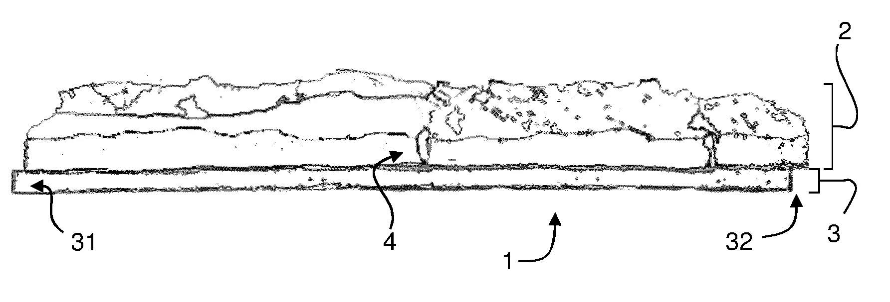 Plaquette de parement d'un mur constituee d'un materiau moule comportant un element saillant male et un decrochement femelle