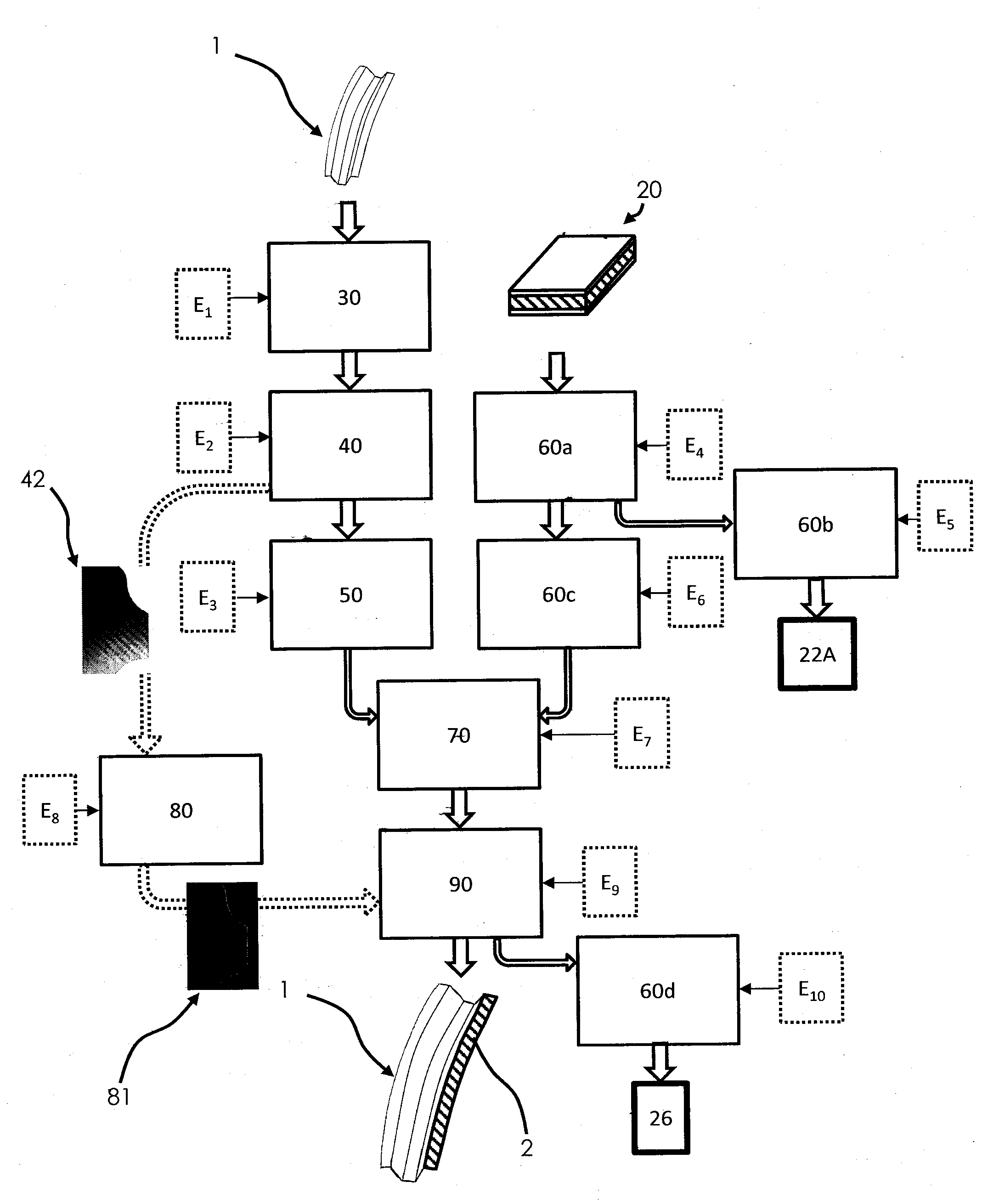 Procede et dispositif d'application d'un ruban adhesif sur un raidisseur