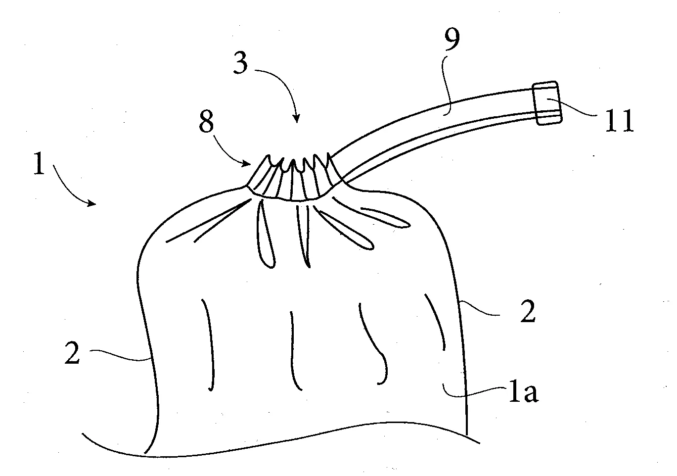 Sac en plastique equipe d'un systeme de fermeture