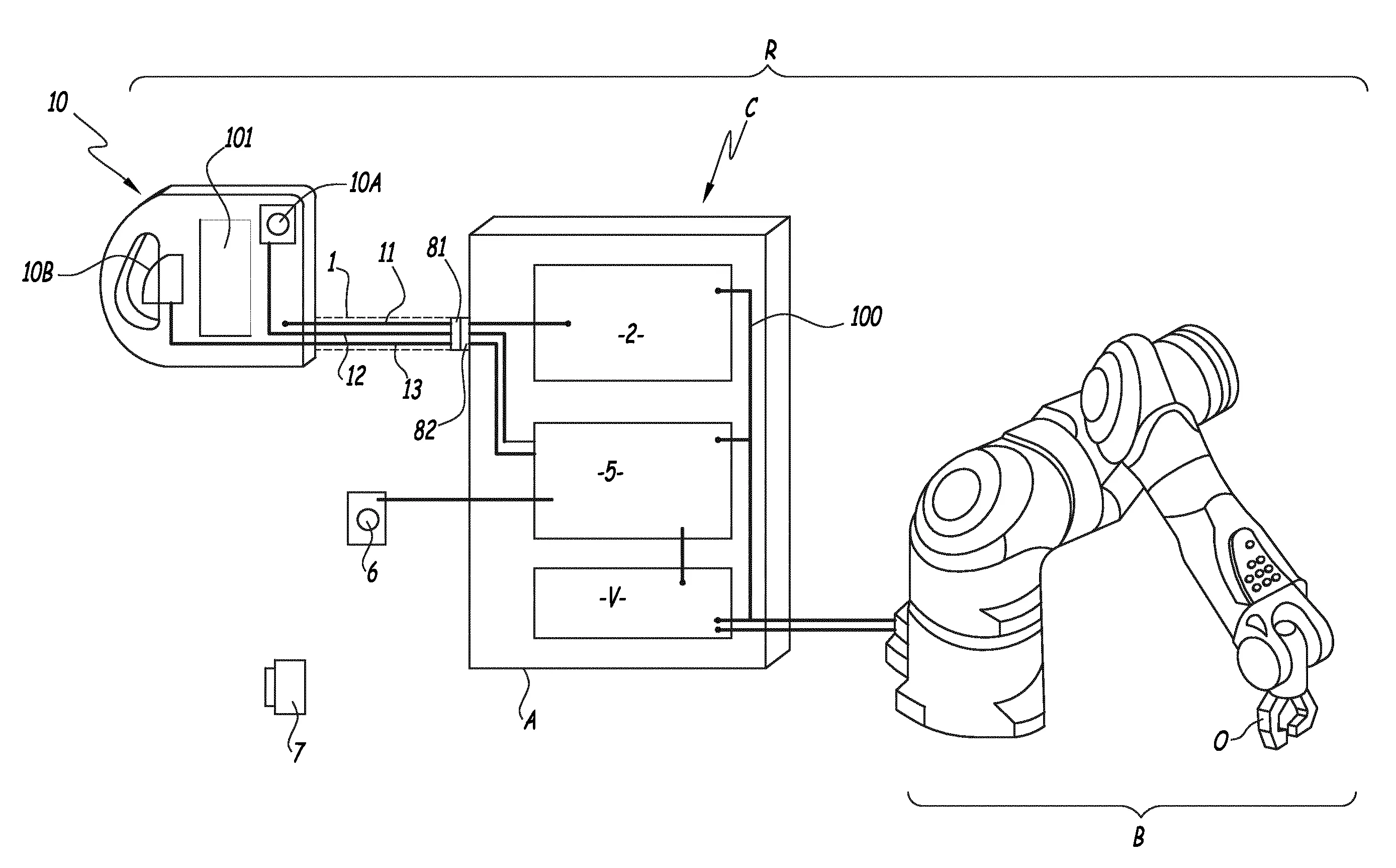Procede de deconnexion d'un boitier de commande manuelle d'un robot multi-axes et robot pour la mise en oeuvre d'un tel procede
