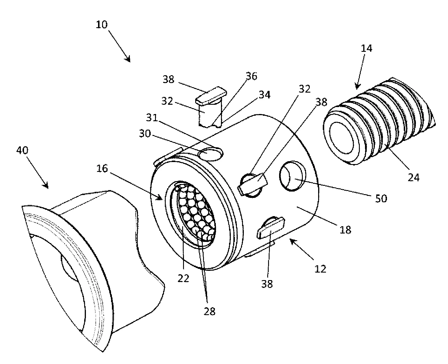 Mecanisme de vis et ecrou a billes.