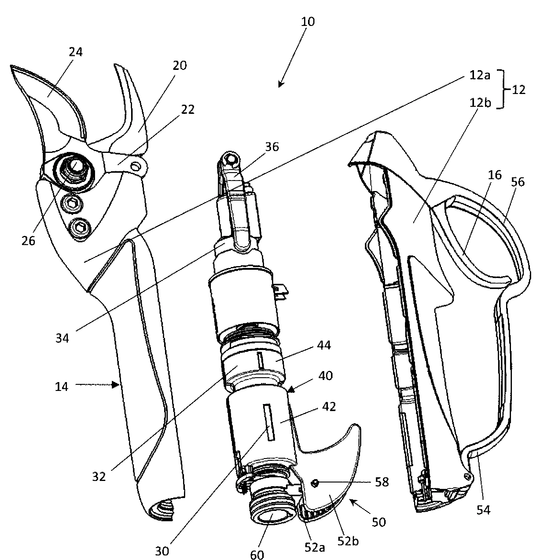 Outil electroportatif, et en particulier secateur electrique a dissipateur thermique.