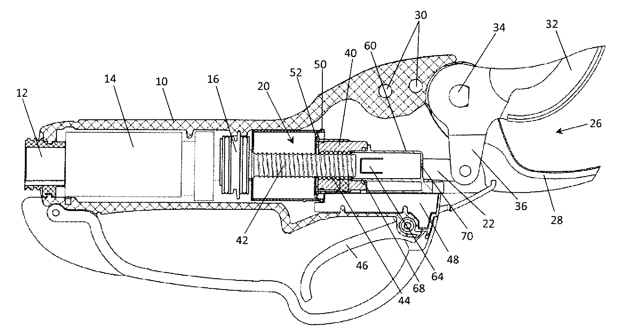 Outil electroportatif a transmission protegee.