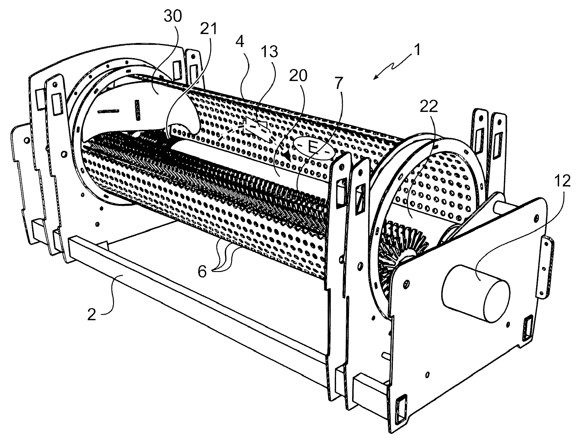 Dispositif de tri de dechets a crible rotatif ameliore