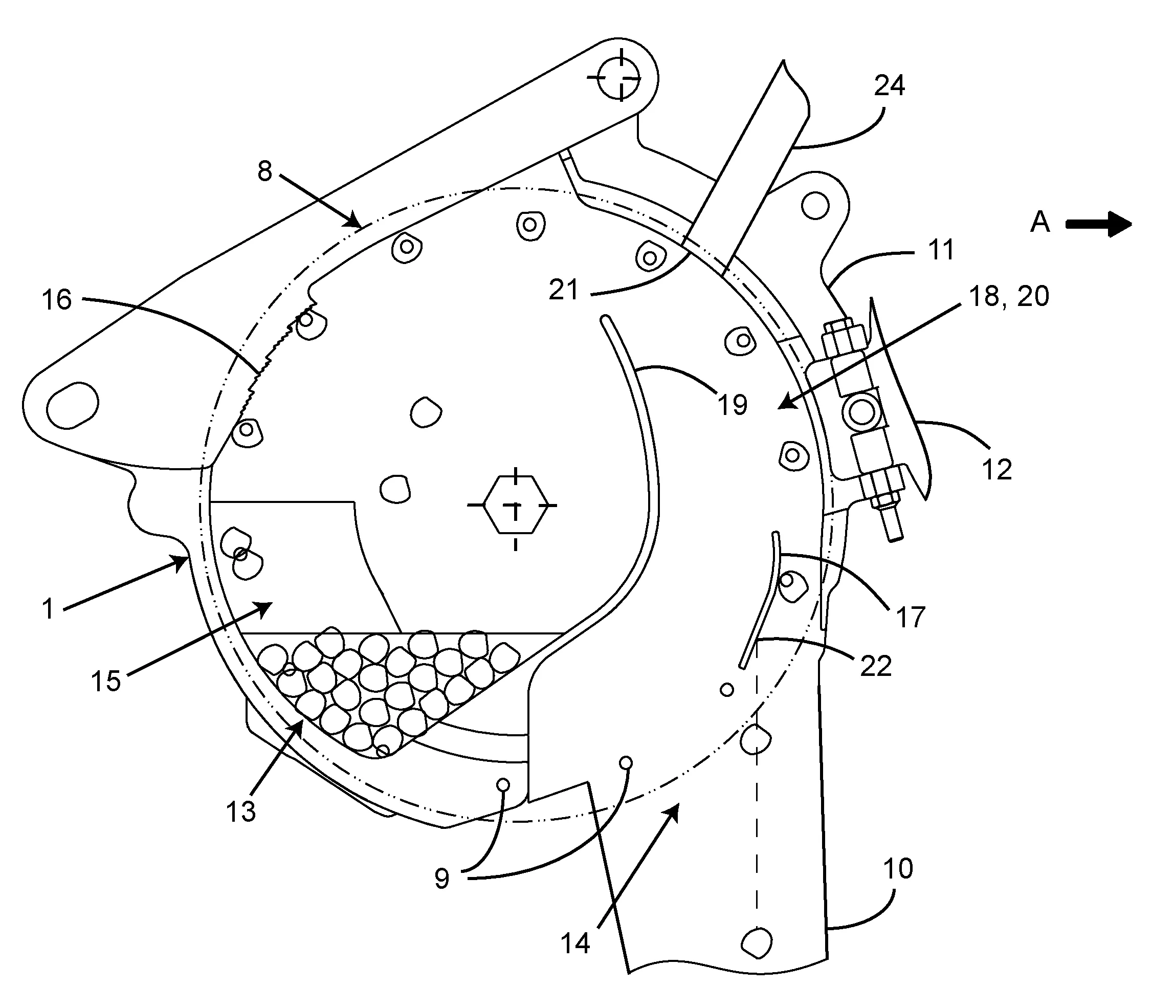 Boitier de distribution pour semoir monograine avec une zone pressurisee