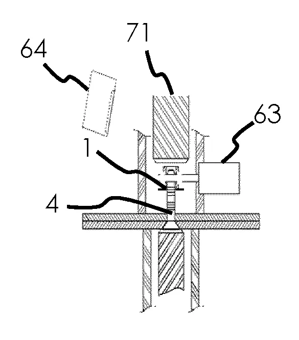 Procede de sertissage d'une bague sur une tige de fixation par un automate