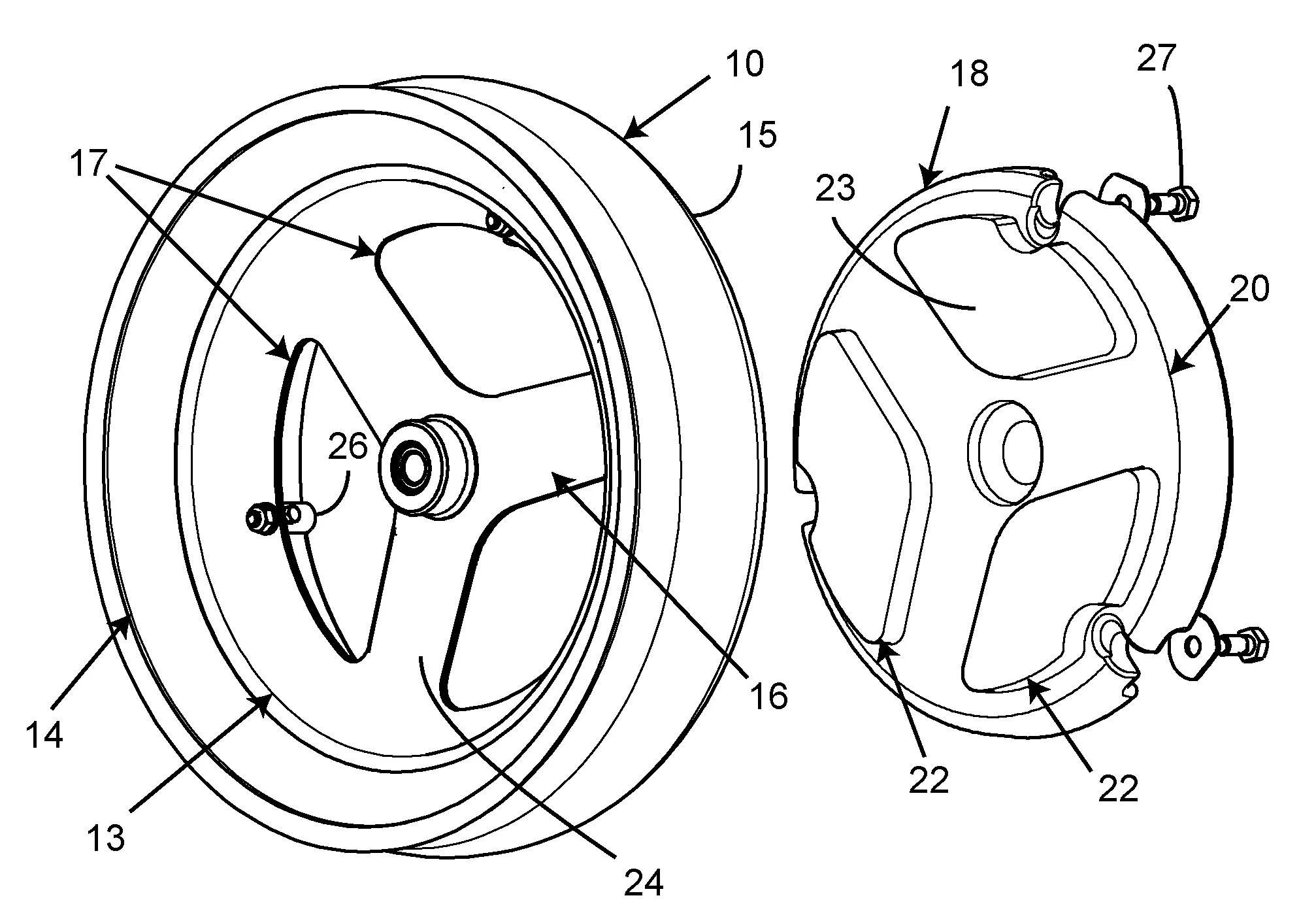 Roue perfectionnee pour machine agricole
