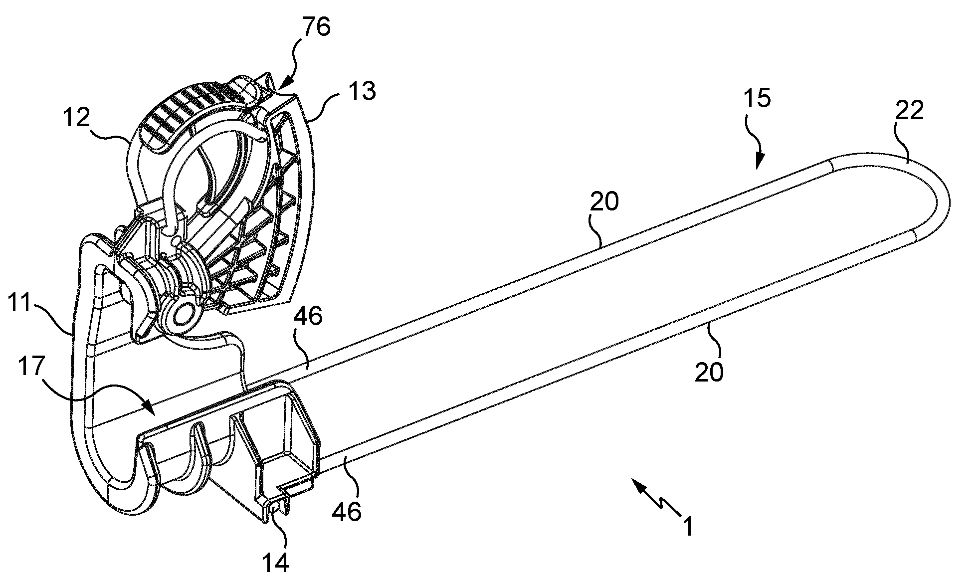 Pince d'ancrage pour cable electrique isole