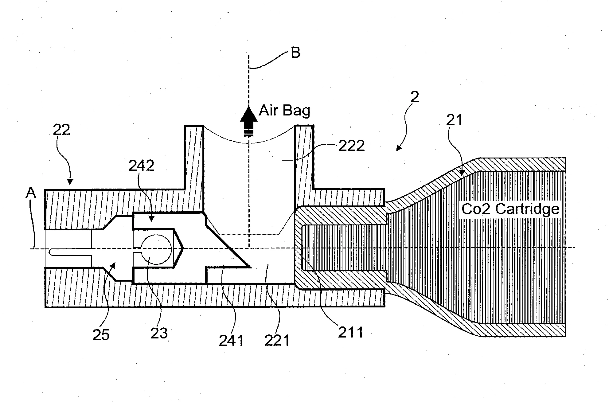Generateur de gaz pyrotechnique et dispositif de puericulture correspondant