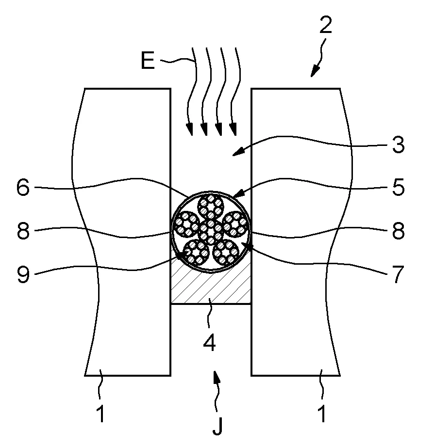 Meche drainante et dispositif de drainage associe
