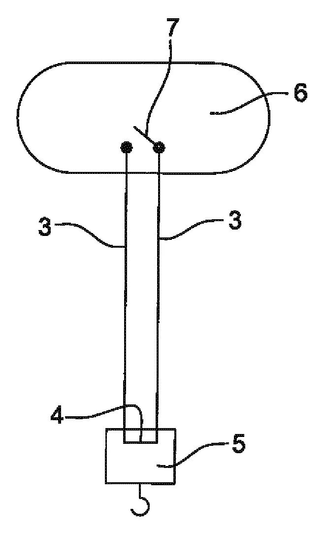 Cable de levage pour treuil d'helicoptere