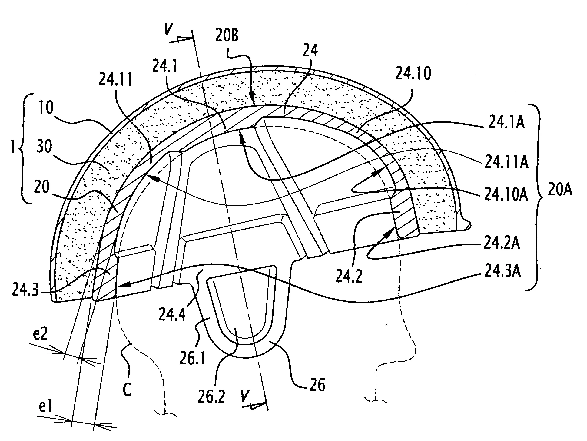 Casque pour activite sportive, ainsi que procede de fabrication d'un tel casque