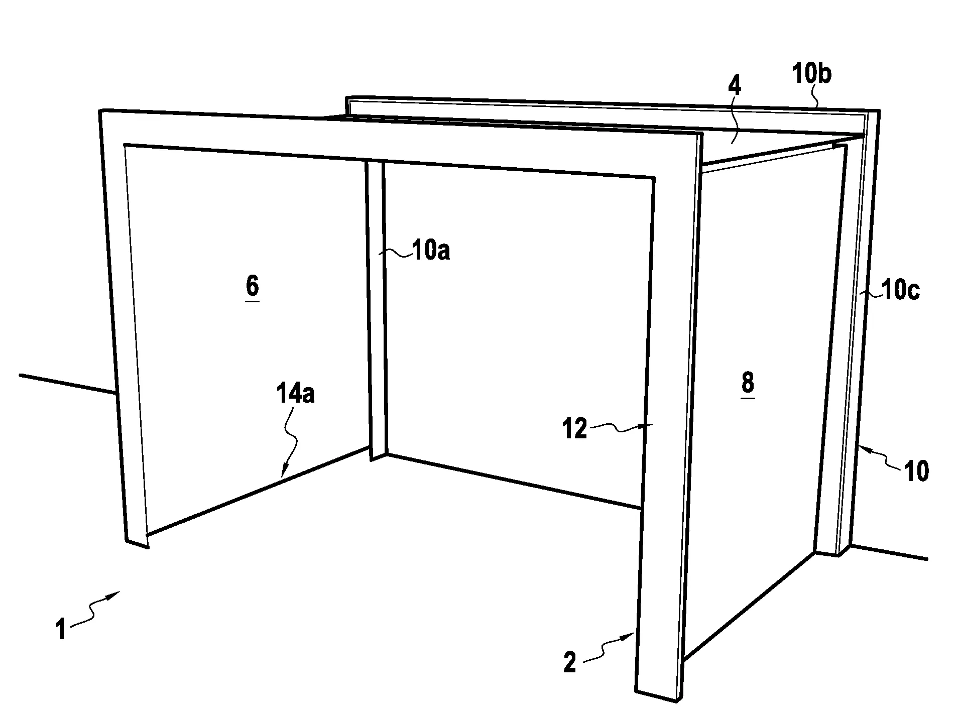 Structure pour derouler une toile et dispositif de protection comprenant une telle structure