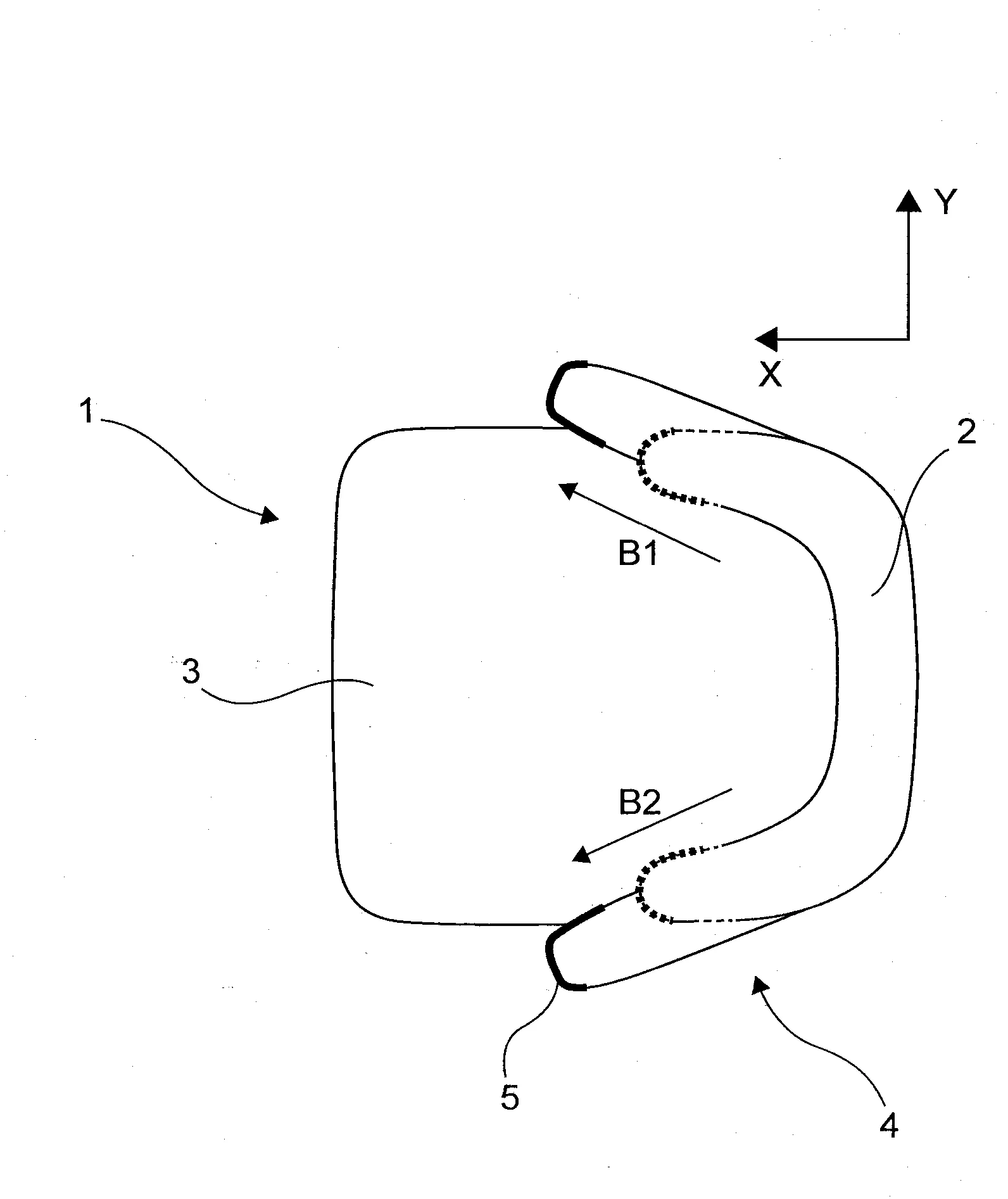 Siege auto pour enfant presentant des elements de guidage de sangle ajustables.