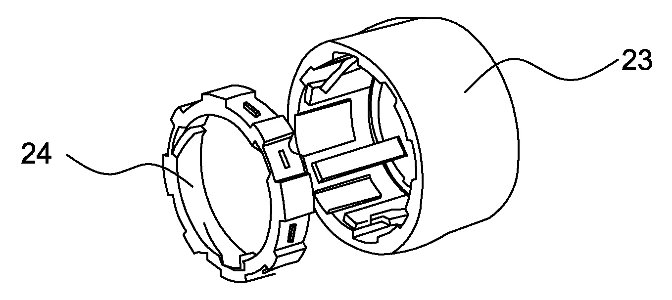 Bague de verrouillage, de type baionnette d’un connecteur electrique circulaire
