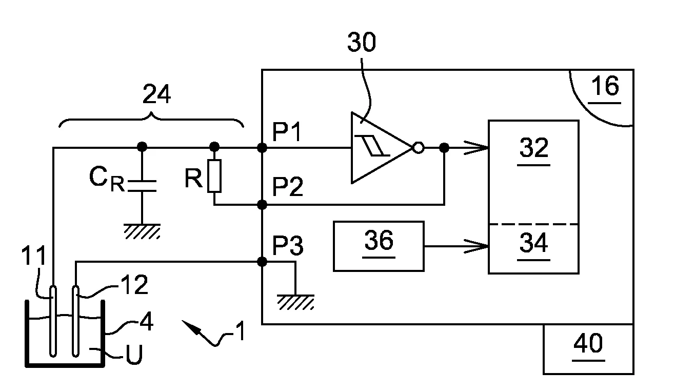 Dispositif et procede de mesure de hauteur de liquide dans un conteneur