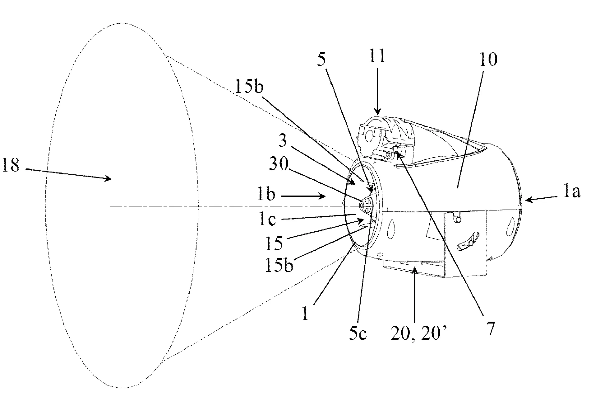 Module de pulverisation compact, systeme de pulverisation et de pilotage d'une pluralite de tels modules et procede de pilotage des modules d'un tel systeme