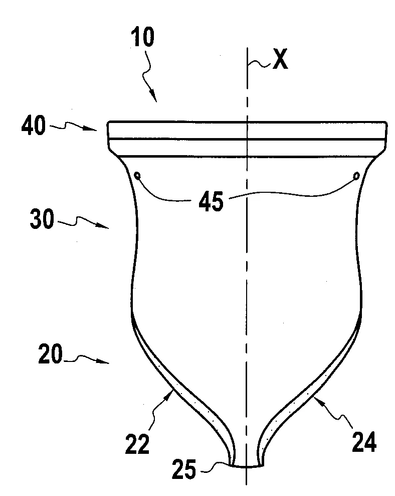 Coupe menstruelle ergonomique