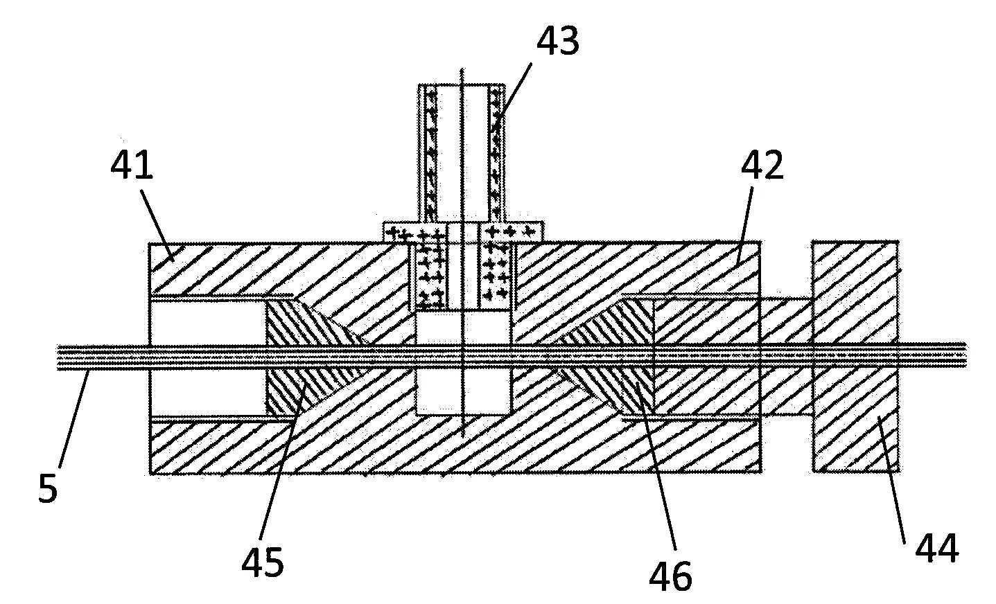 Corps de guidage d'un traceur de canalisations