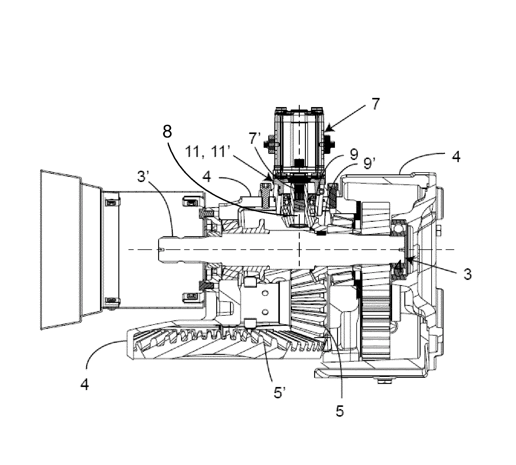 Machine agricole avec un dispositif de transmission de mouvement secondaire