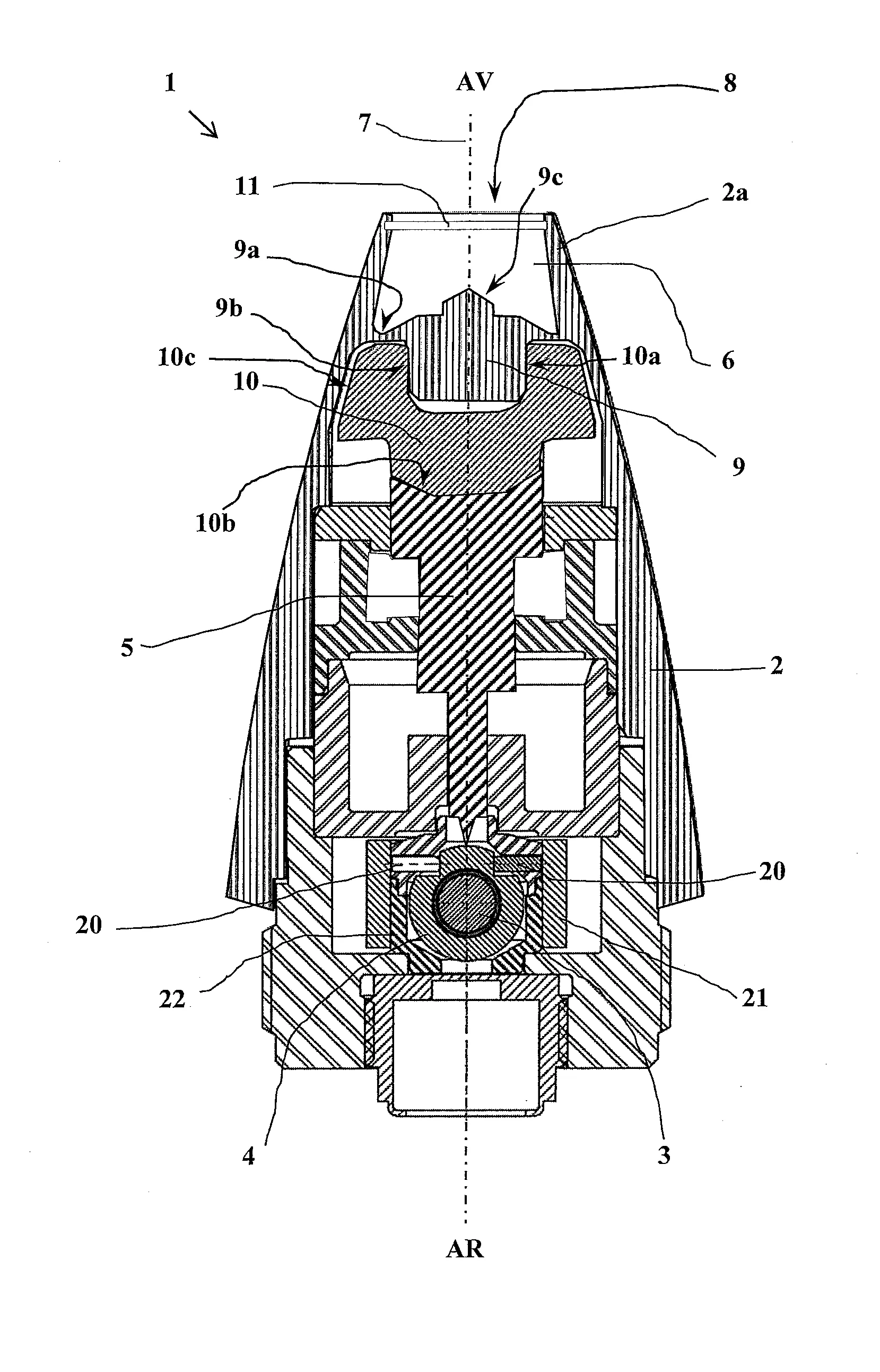 Fusee d'ogive a percuteur
