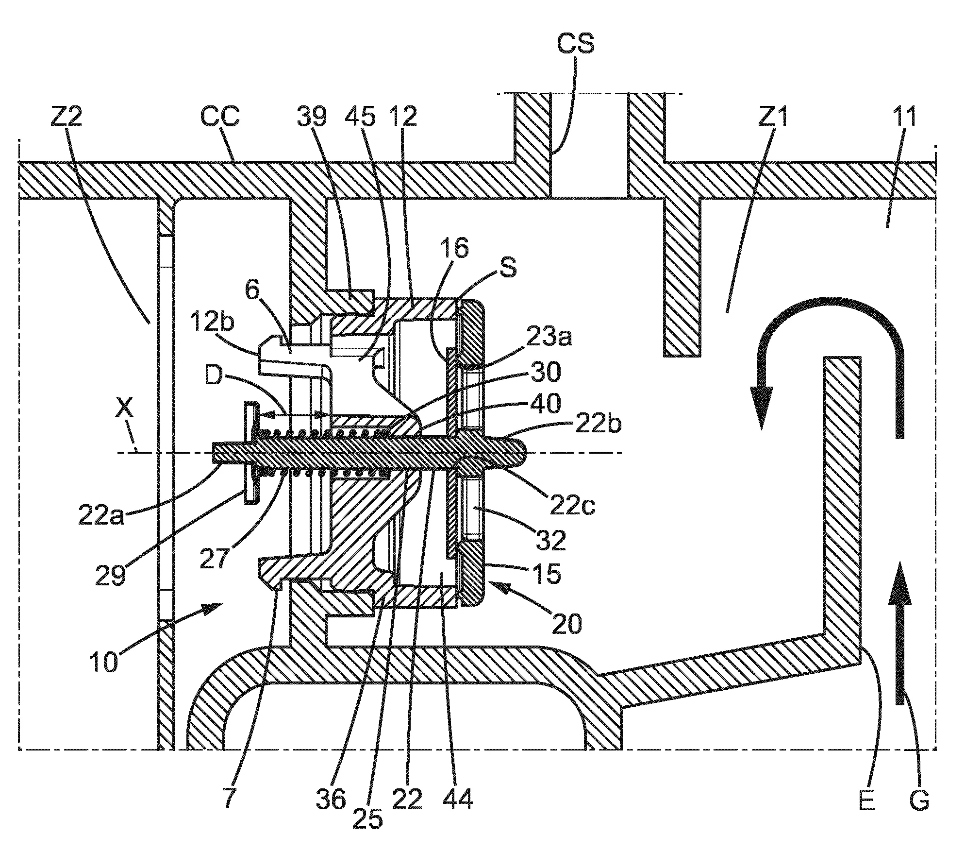 Agencement et methode pour reguler un flux de gaz de carter d'un moteur a combustion interne avant une separation d'huile