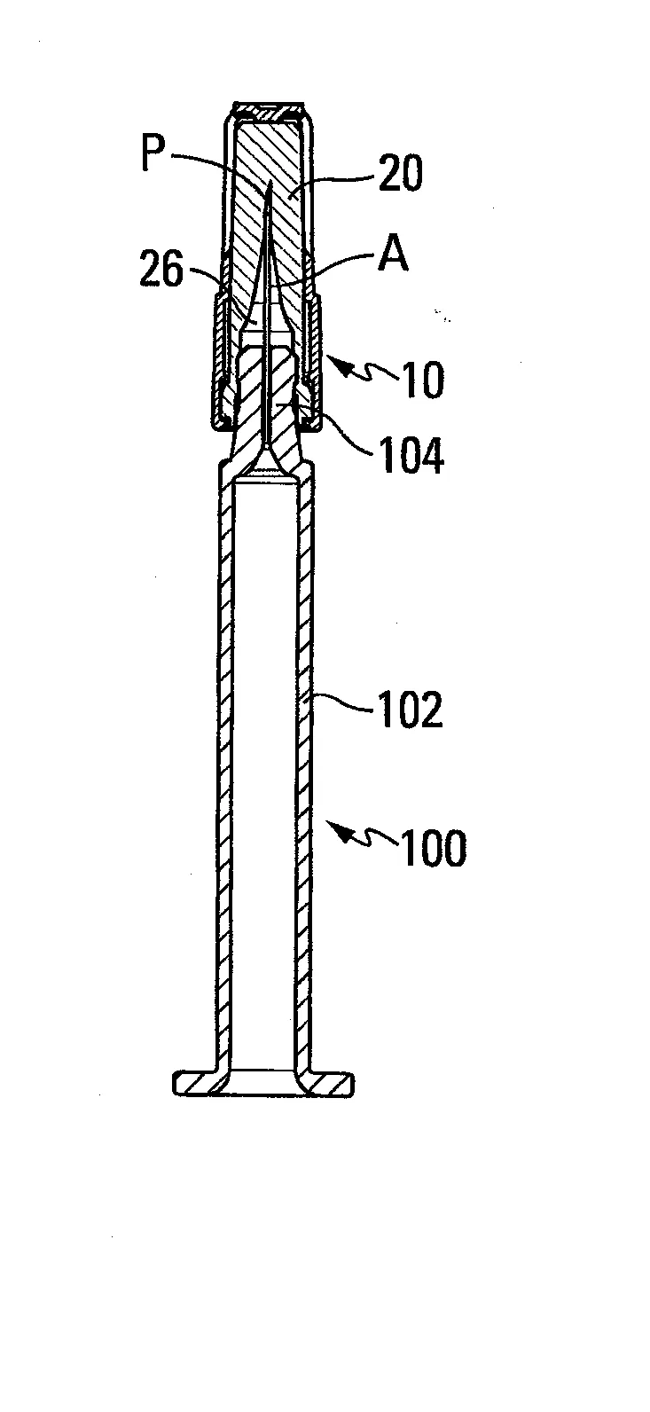 Ensemble de distribution comportant une seringue et un dispositif de protection pour aiguille.