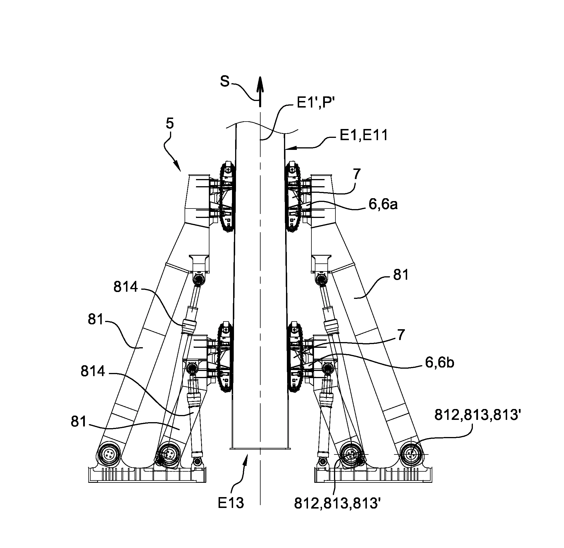 Procede pour la pose d'un element allonge constitutif d'une eolienne, en particulier un mat d'eolienne