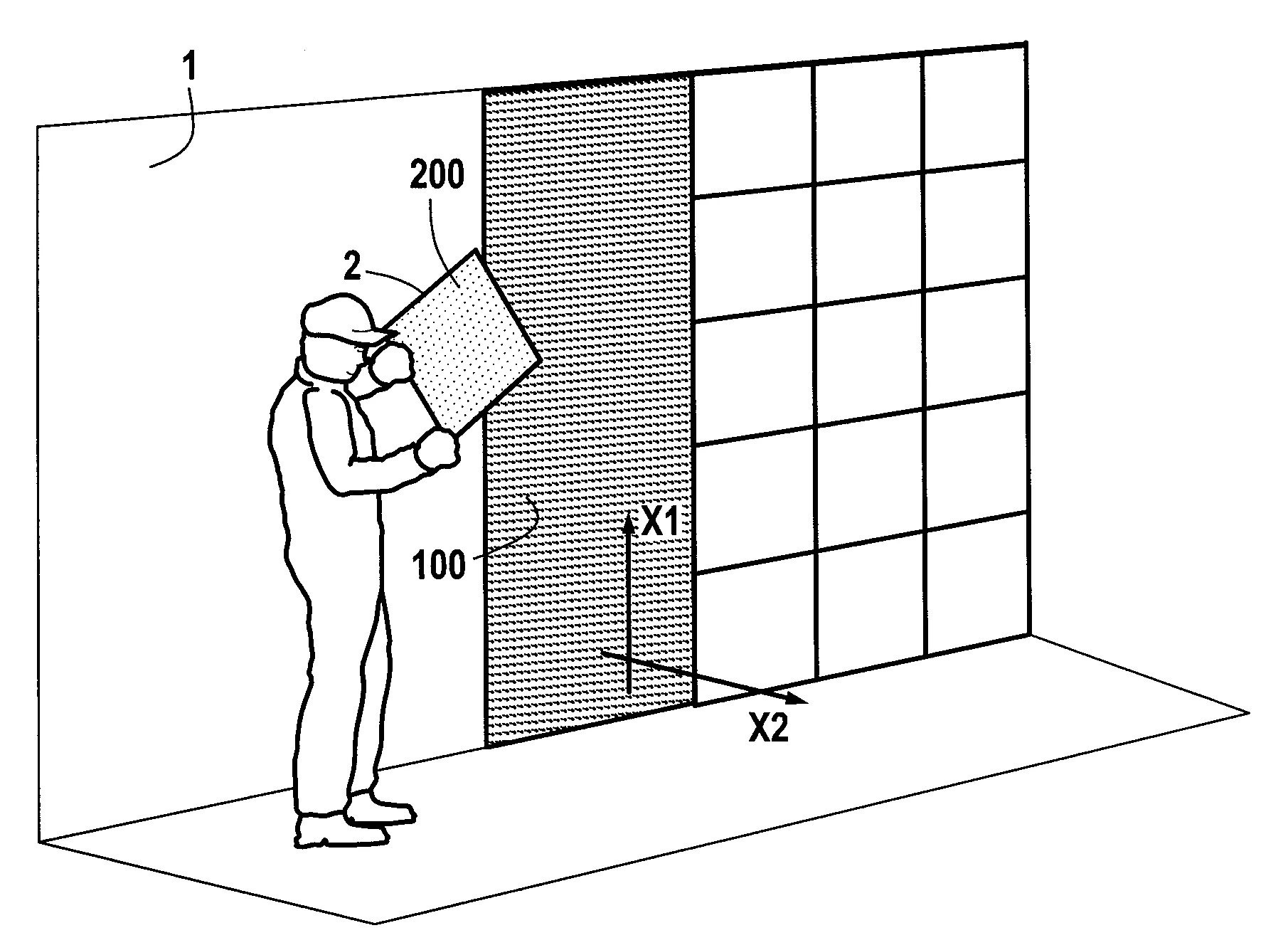 Systeme d'accrochage, par exemple pour des panneaux