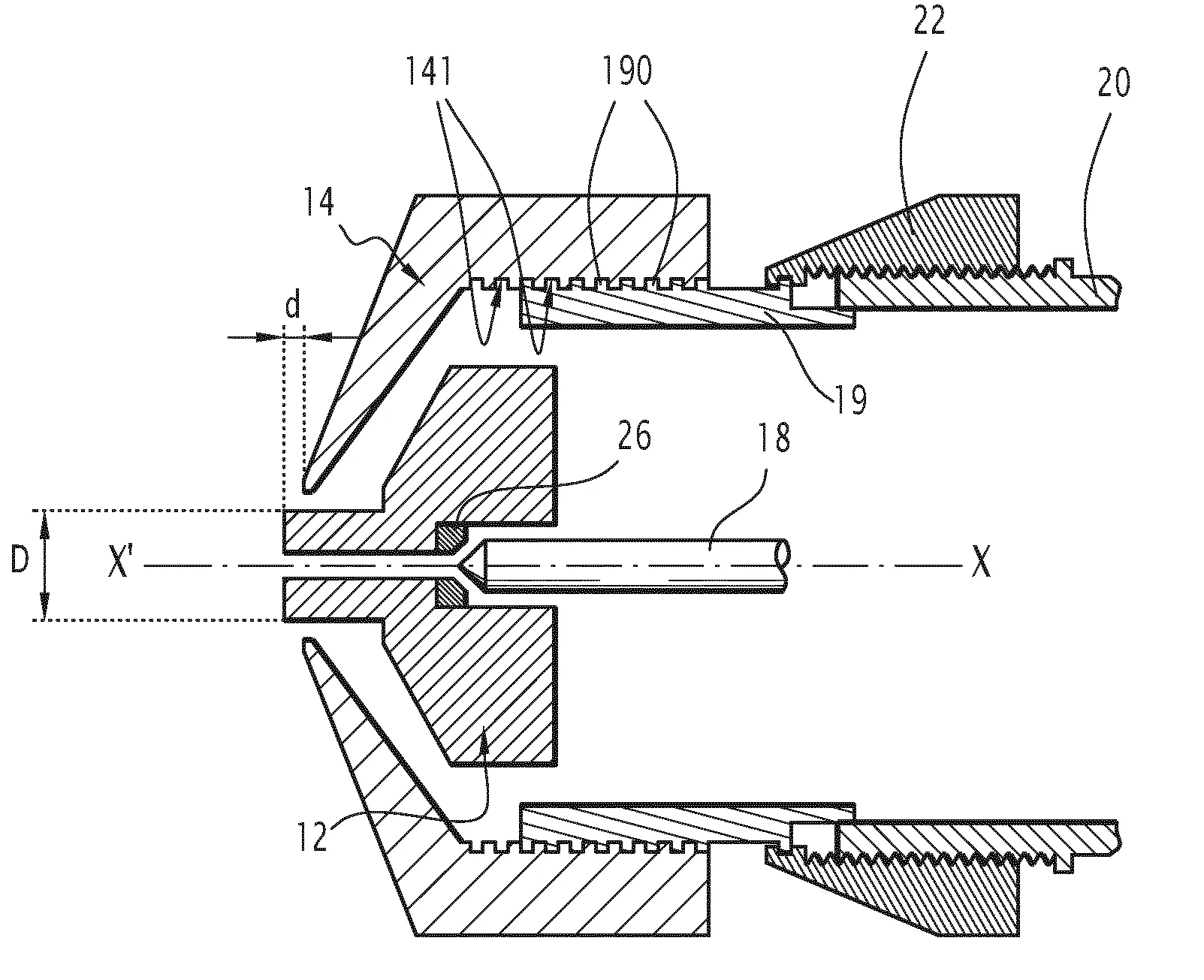 Procede de fabrication d'un pistolet pour l'application d'un produit de revetement et pistolet d'application d'un produit de revetement