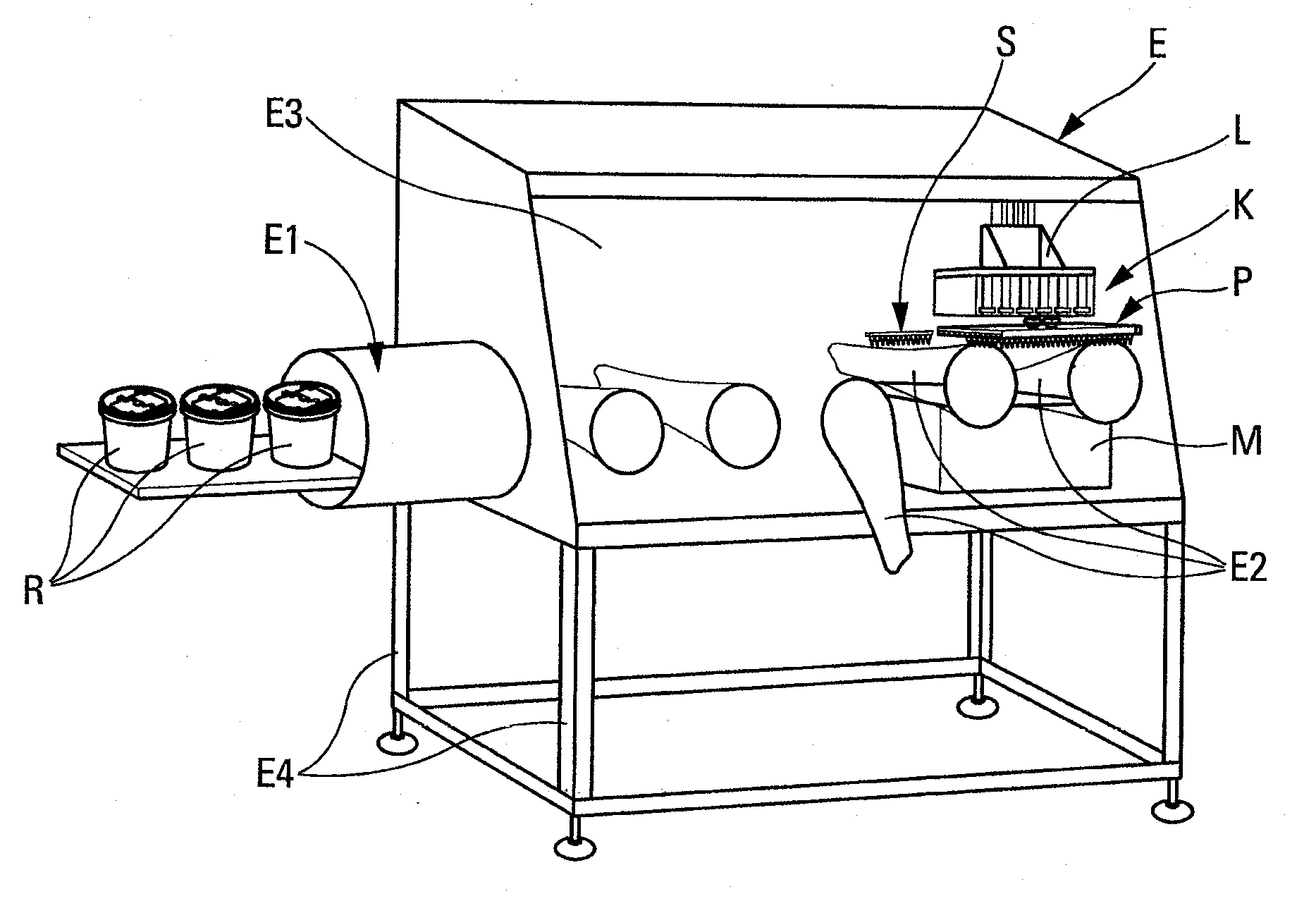 Enceinte etanche de polymerisation