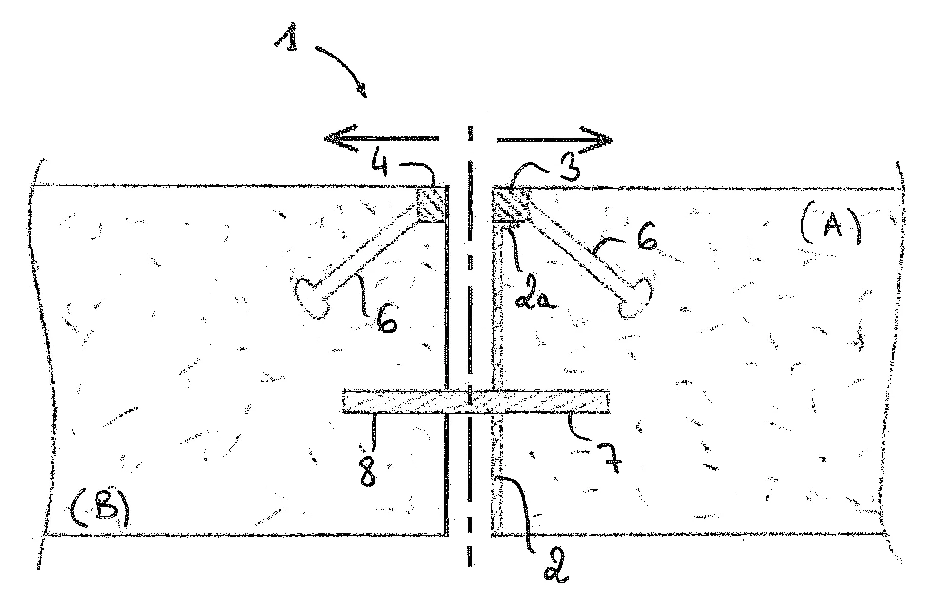 Joint de dilatation pour systeme de coffrage de dalles de beton