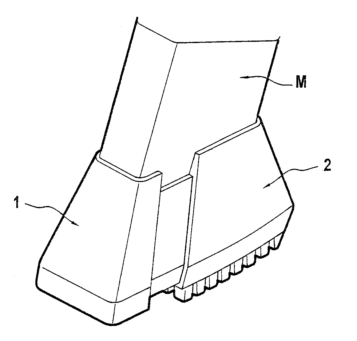 Embout de montant d'un dispositif d'acces de type escabeau ou analogue