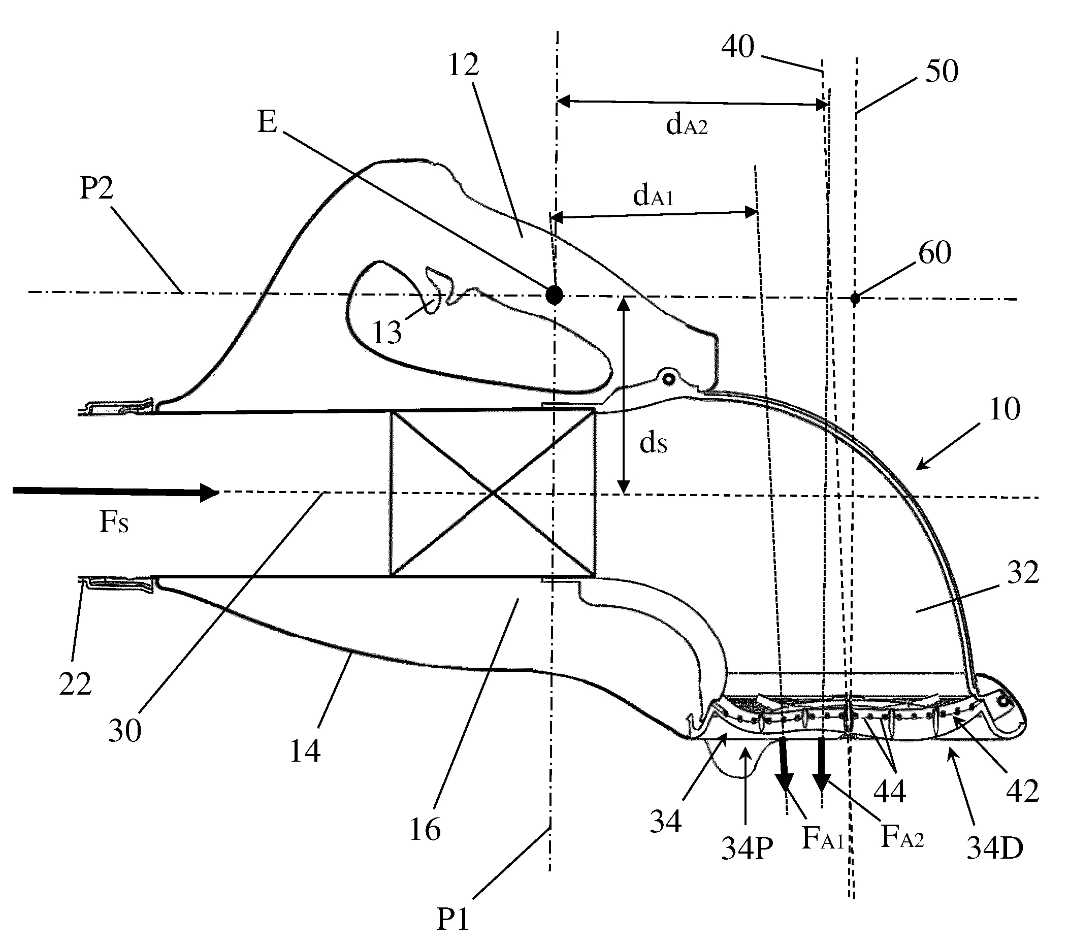 Souffleur electroportatif a couple de reaction reduit.