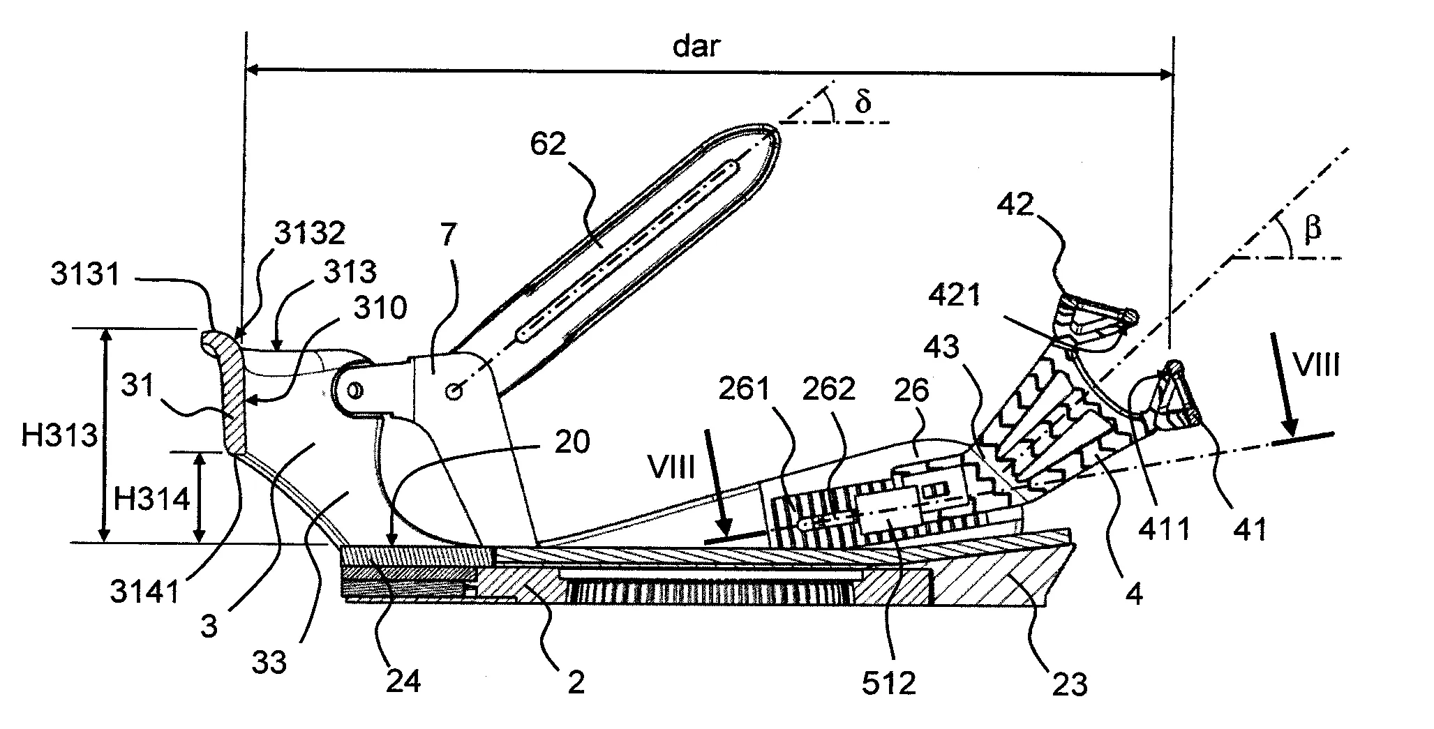 Dispositif d'accueil d'une chaussure pour un engin de glisse