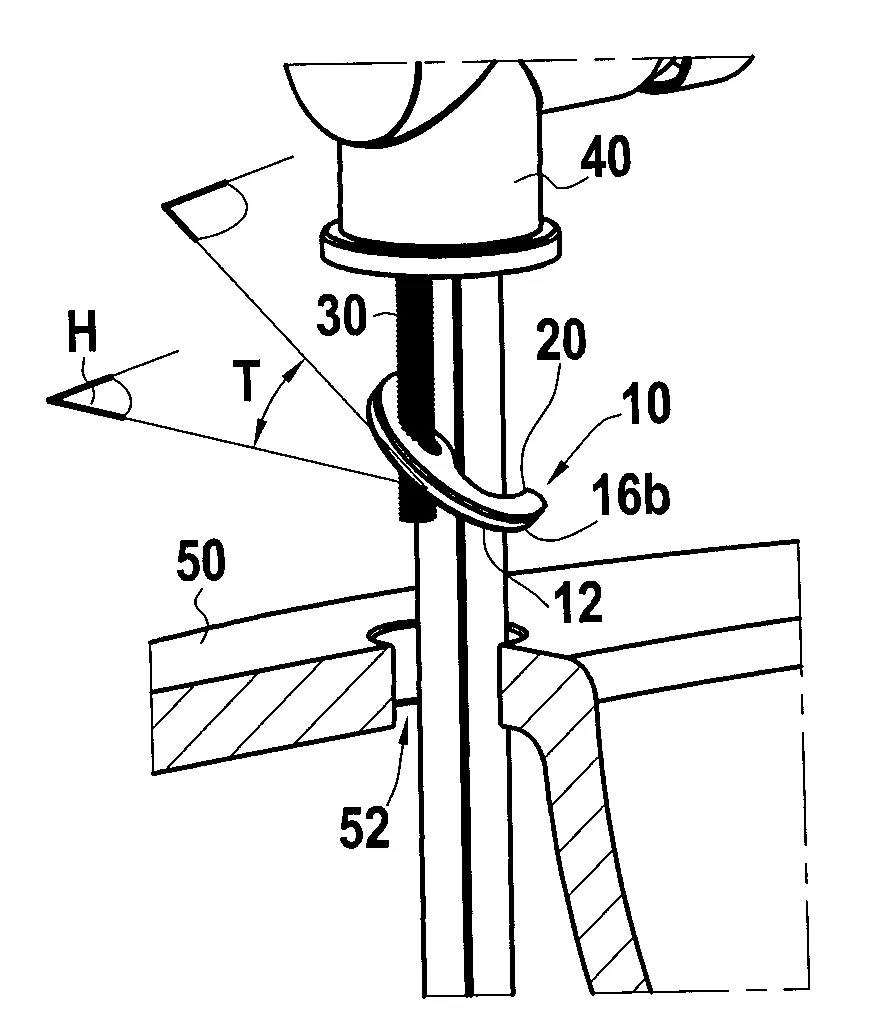 Element d'ancrage pour une fixation de robinetterie