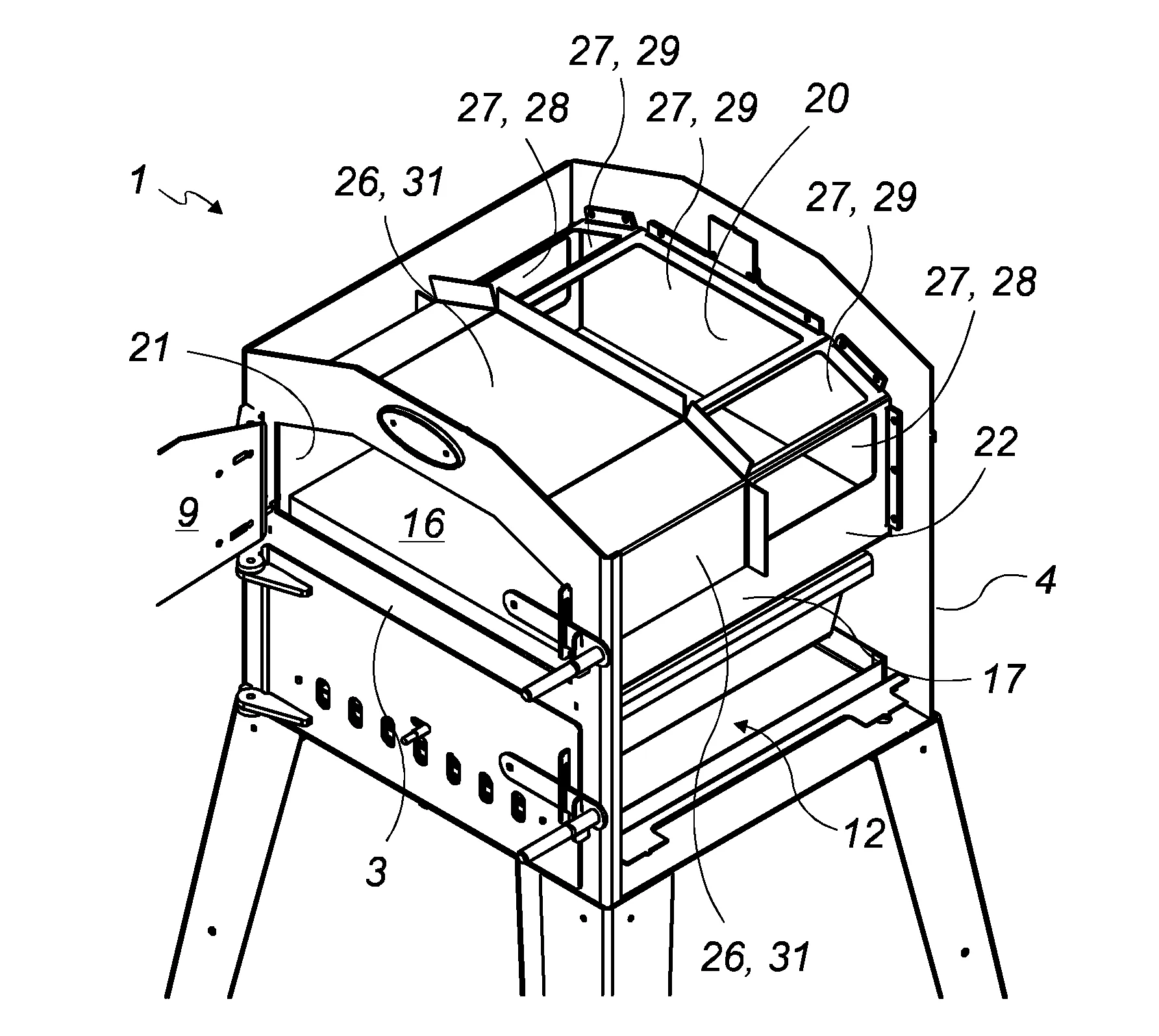 Four a enceinte de cuisson modifiable