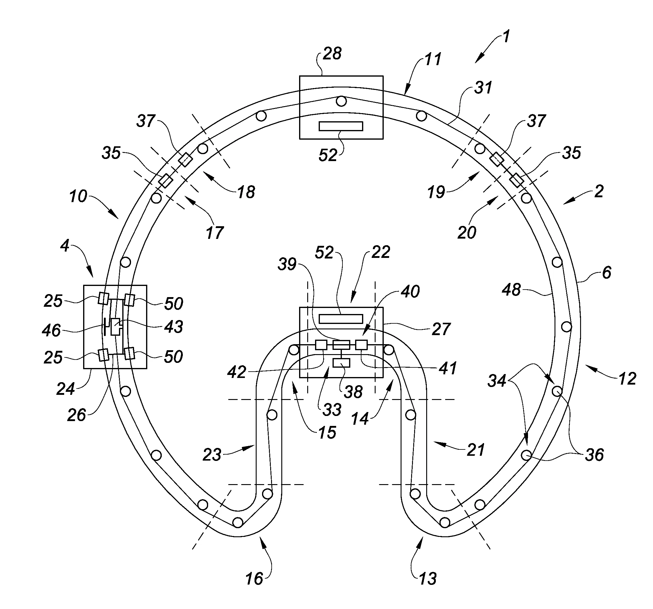 Installation de transport aerien