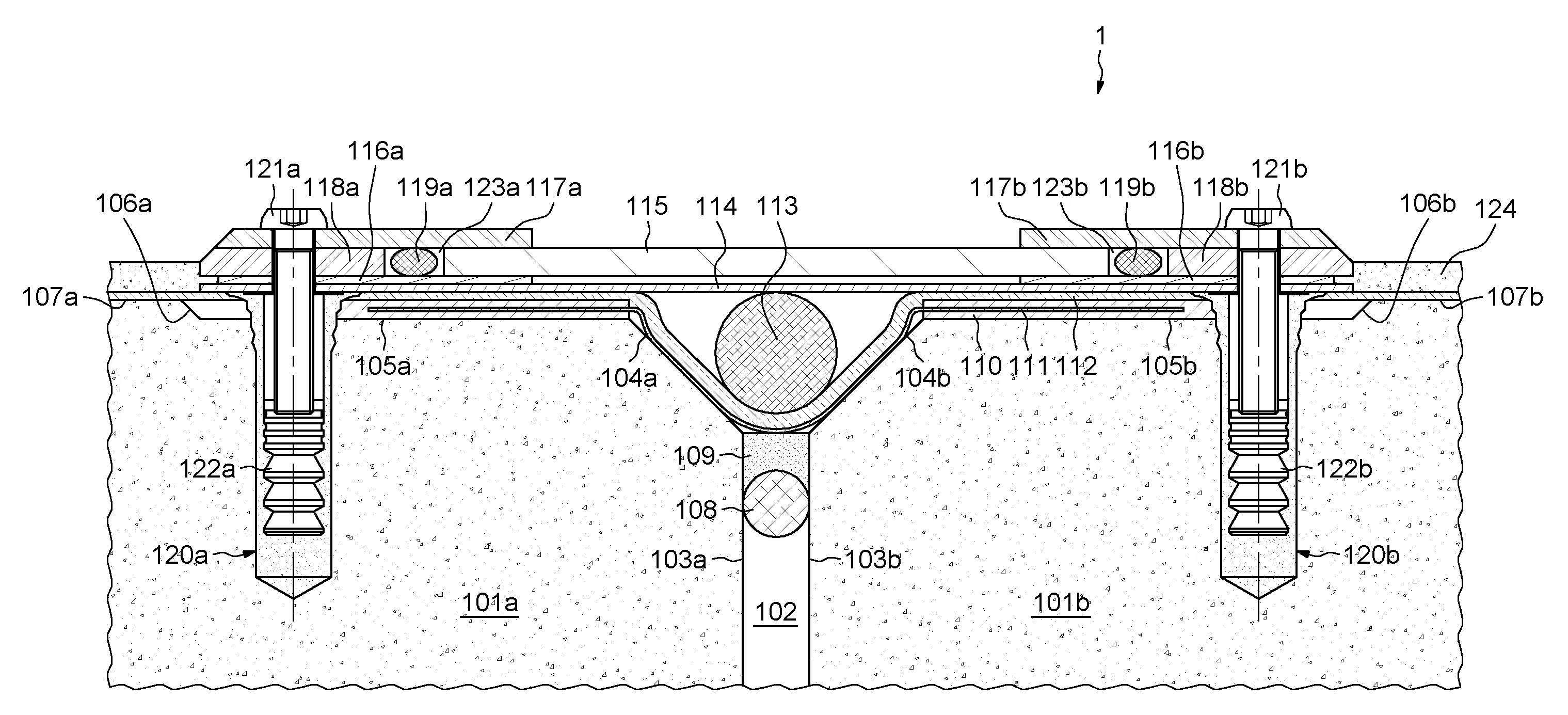 Dispositif de joint de dilatation etanche