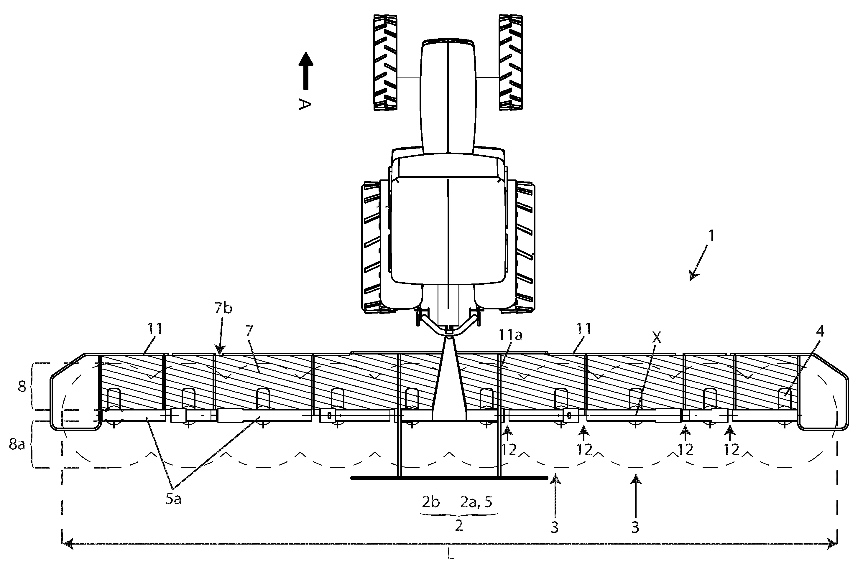 Machine de fenaison avec un moyen de protection contre les projections