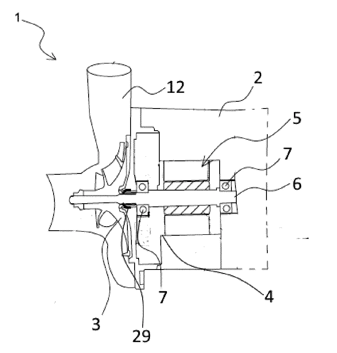 Compresseur electrique avec systeme d'etancheite dynamique ameliore