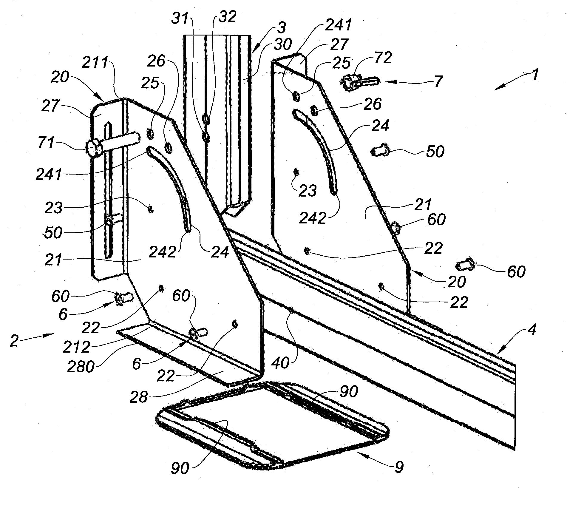 Garde-corps autoporte