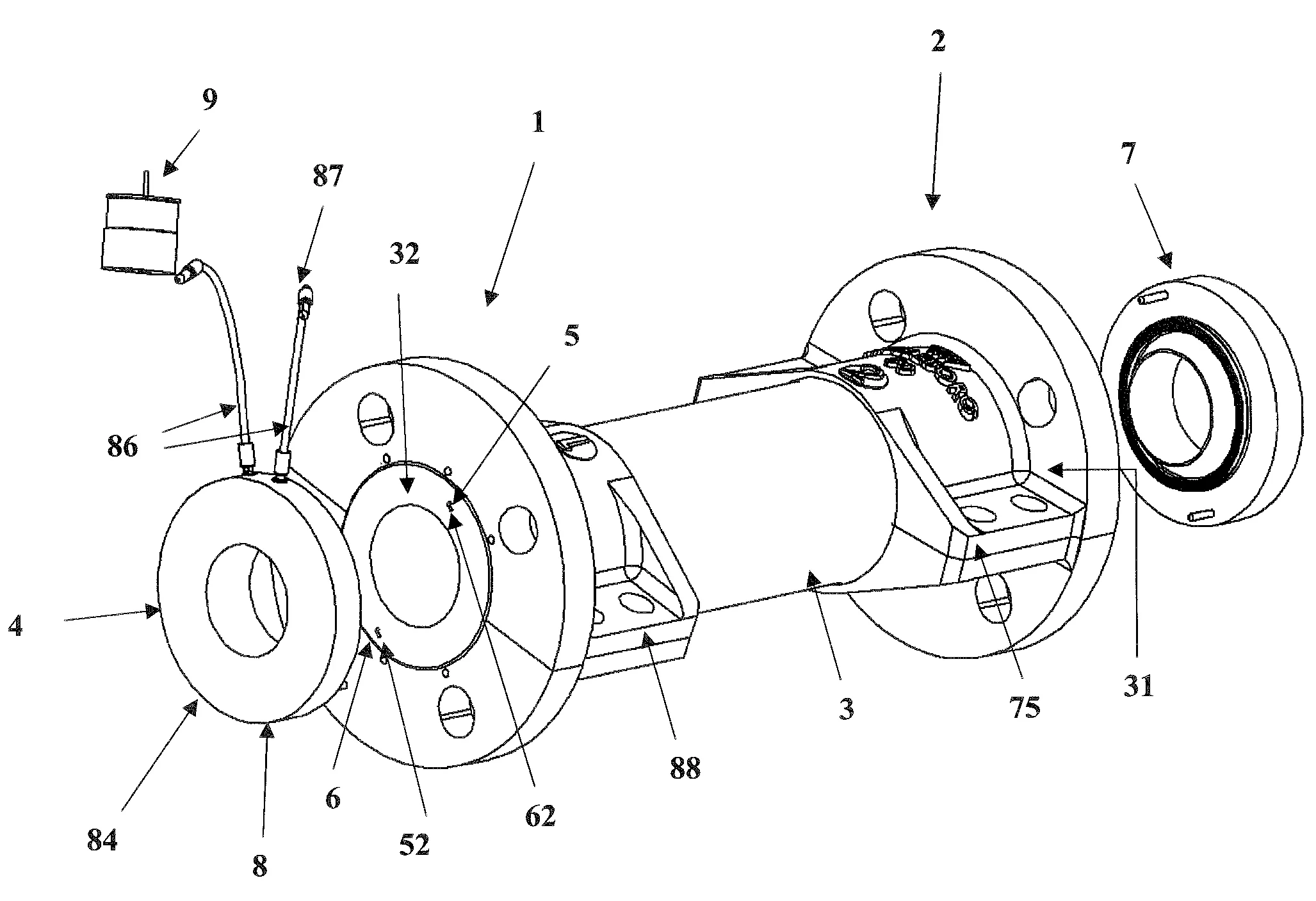 Dispositif de controle d'usure de conduit, conduit et ensemble electriquement raccordable a un systeme de detection d'usure pour la realisation dudit dispositif de controle d'usure